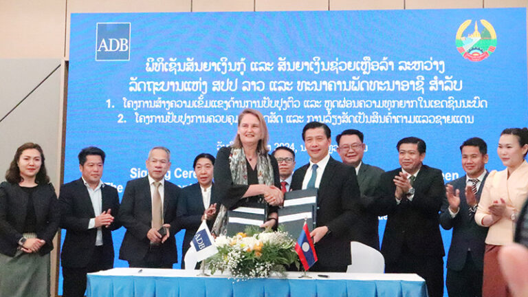 Lao Government Sign USD 150 Million Agreement with Asian Development Bank for Four Projects