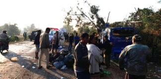 Vientiane-Pakse Bus Crash Leaves 1 Dead, 43 Injured