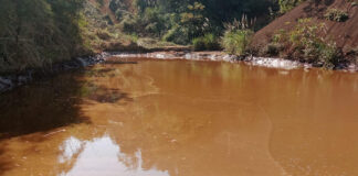 Houaphanh’s Nam Xang River Turns Red Due to Iron Ore Wastewater Discharge