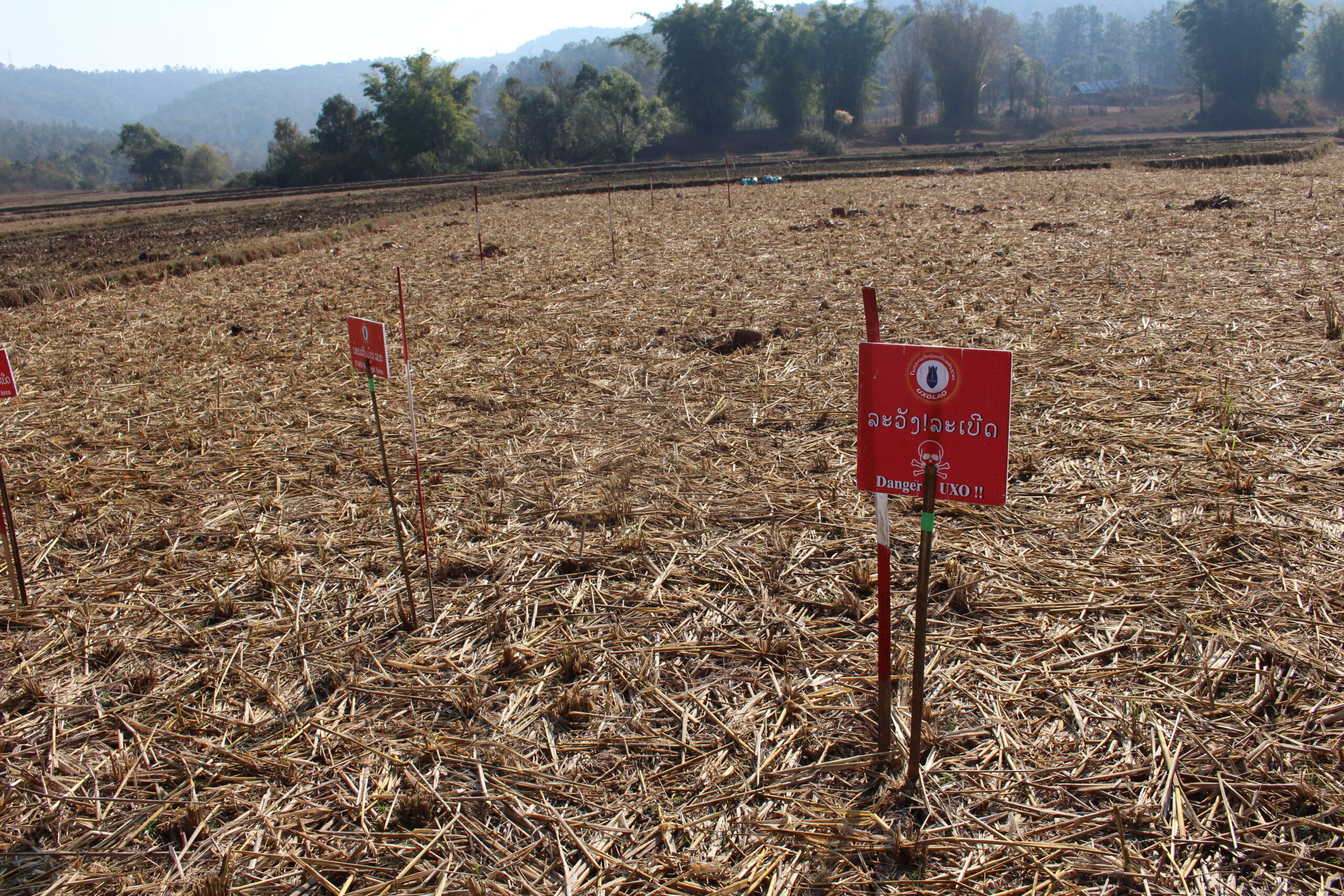 Unexploded Ordnance in the agricultural land of local people