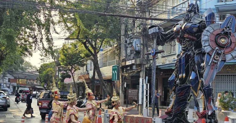 Optimus Prime Statue Sparks Spiritual Craze in Bangkok