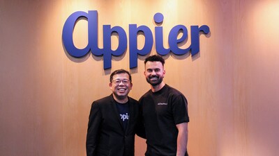 Appier enters into agreement to acquire France-based AdCreative.ai for $38.7 million(including a $27.3 million base), accelerating Generative AI-driven advertising and marketing innovation. Left: Chih-Han Yu, CEO of Appier; Right: Alexandre Leciel, CEO of AdCreative.ai.