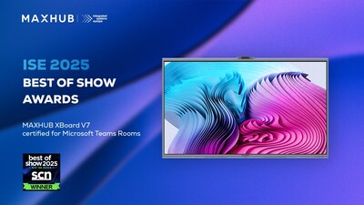 First Teams-certified AIO interactive display with Trident Lens triple camera and Windows 11 IoT MAXHUB XBoard V7 for Teams Rooms