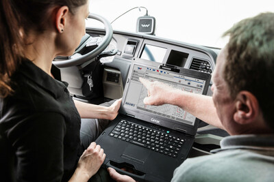 Getac S410 laptops in use in commercial vehicle diagnostics throughout Europe.