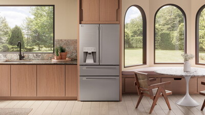 LG's refrigerator with Zero Clearance technology that minimizes wasted space and provides impressive installation flexibility