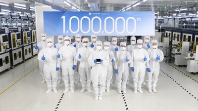 The Off-line Ceremony for RoboSense's 1 Millionth LiDAR Took Place at the Beta Factory.