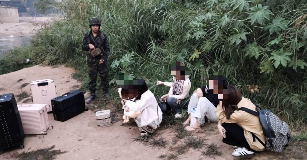 Three Lao Women Caught Crossing into Thailand After Escaping Myanmar Scam Hub