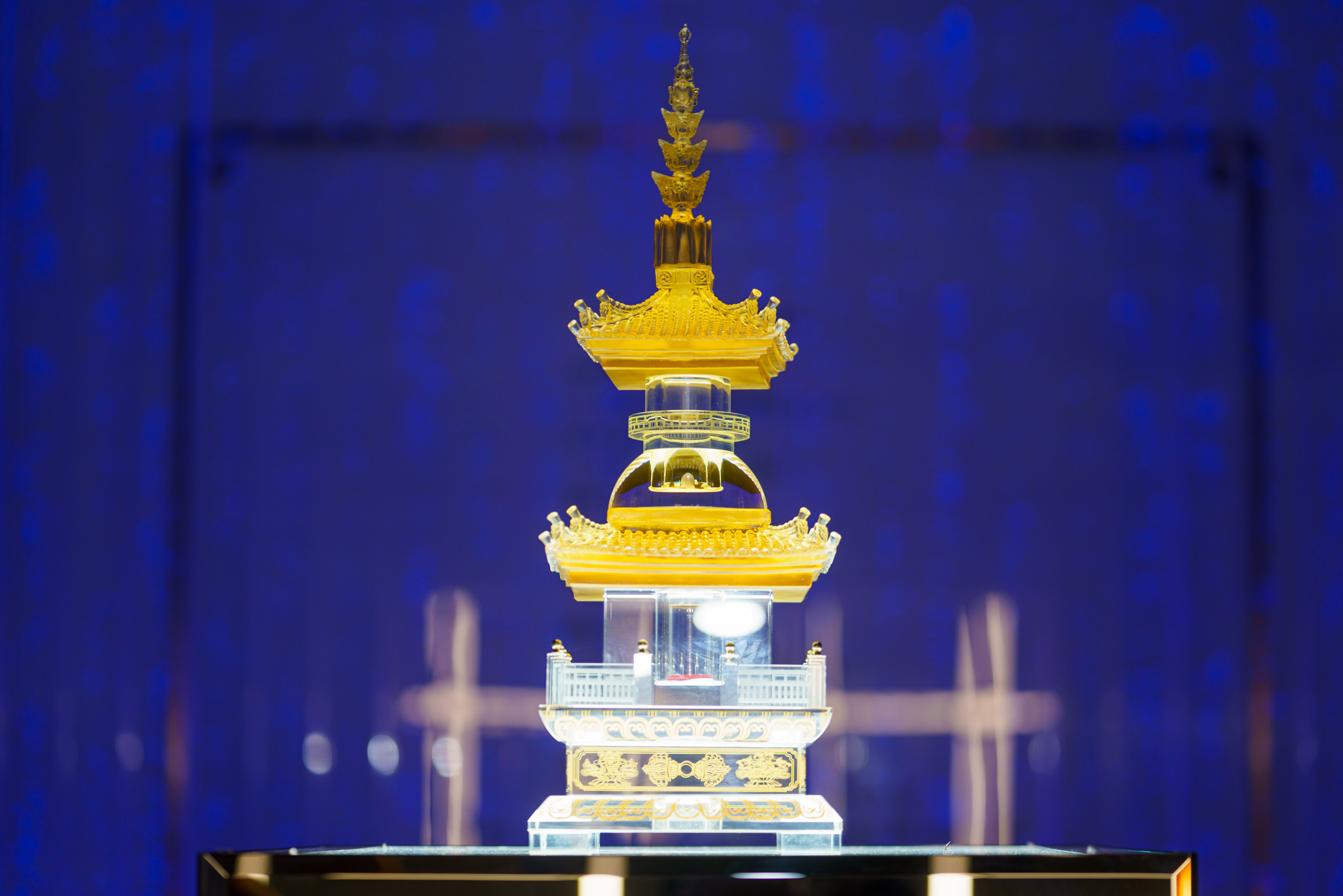 The sacred relics of the Buddha will be reverently enshrined at Ba Den Mountain for Buddhist followers and visitors to pay homage during the Vesak Grand Celebration. Photo courtesy of Sun World Ba Den Mountain.