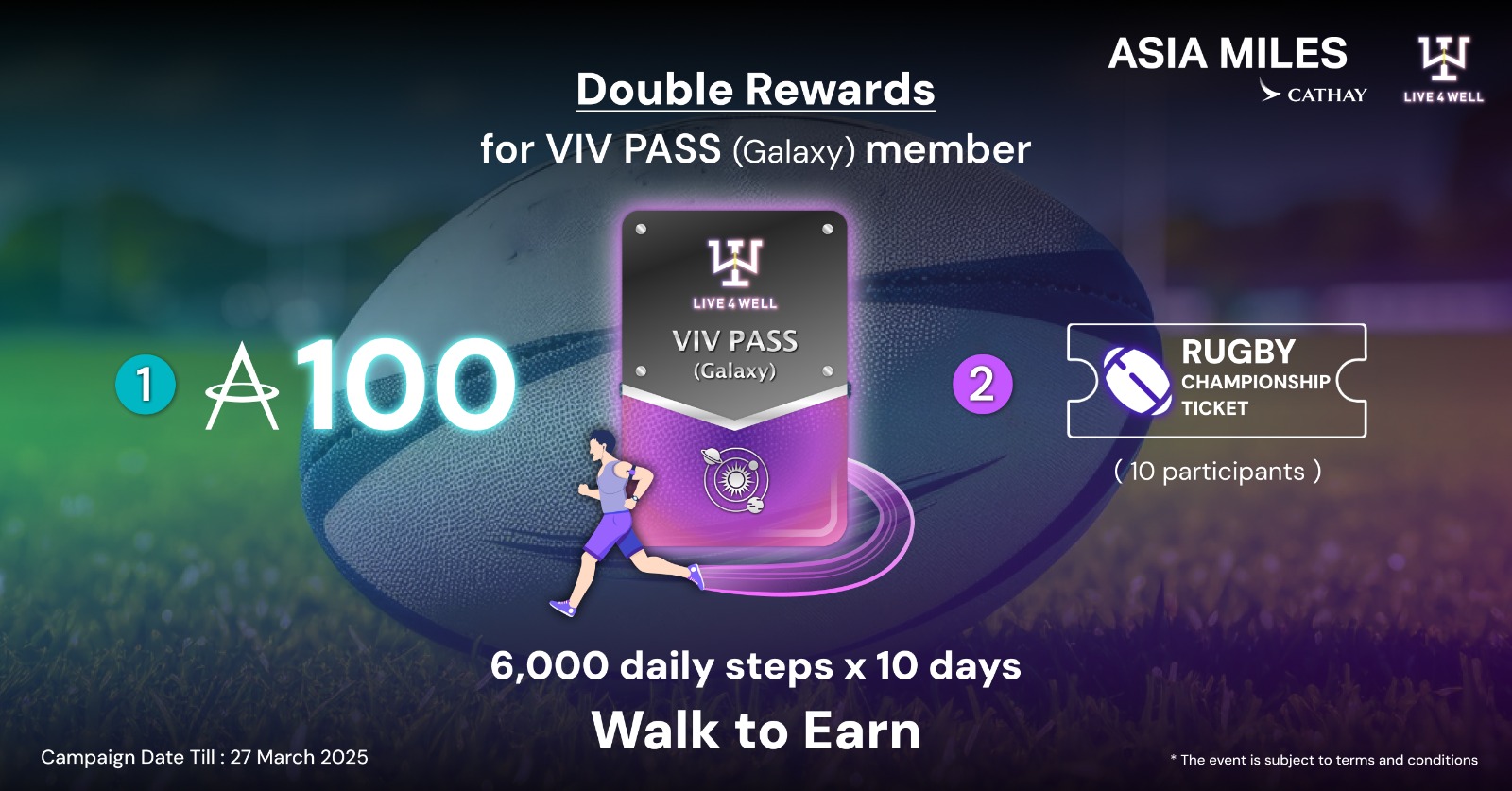 Live4Well Partners with Cathay to Offer Exciting Rewards—Experience the International Rugby Event