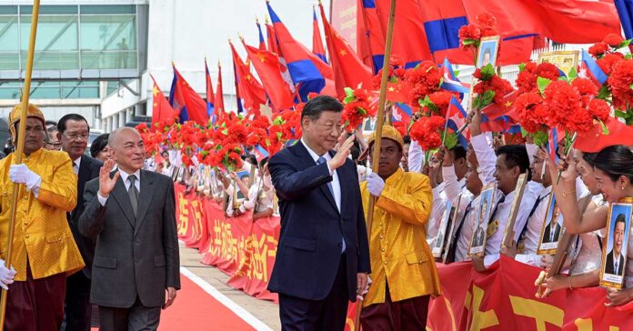 China’s XI Arrives in Cambodia for State Visit