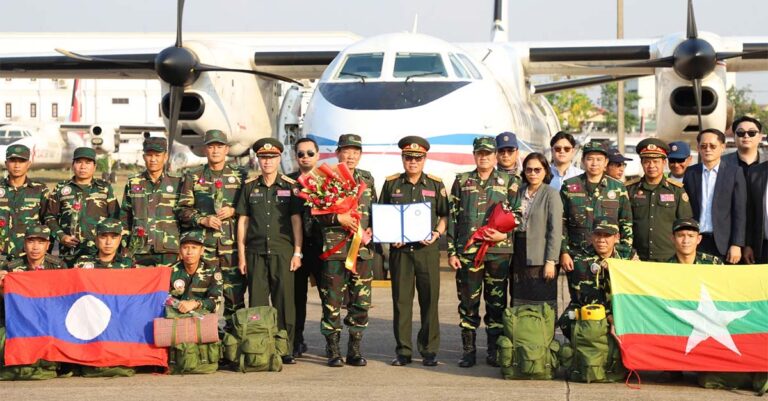 Lao Army Concludes Earthquake Relief Mission in Myanmar