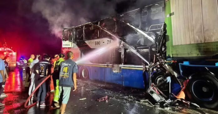Seven Dead, 53 Injured in Bus Crash in Prachinburi, Thailand
