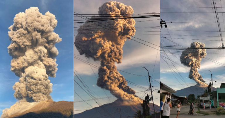Volcano in the Philippines Sends Ash Miles Into the Air