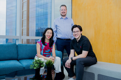 Cocoon Capital partners Carol Cheung and Michael Blakey with investment director Zongxi Sia