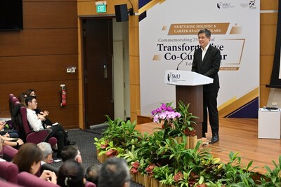 Singapore Education Minister Chan Chun Sing at the SMU Co-Curricular Symposium 2025