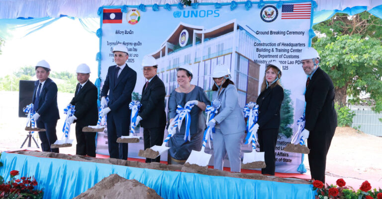 Laos, United States Celebrate Groundbreaking of New Lao Customs Headquarters, Training Facility