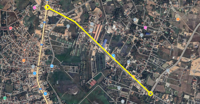 Renovation of Vientiane’s Sithong Road to Be Completed by Year-End