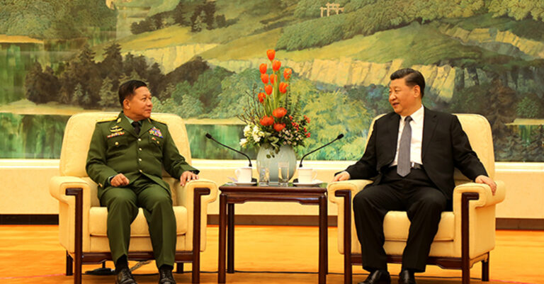 Myanmar Junta Chief Meets China’s Xi for First Time: State Media