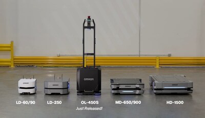 OMRON Robotics has added the OL-450S to its existing Autonomous Mobile Robot (AMR) fleet. Meet the OL-450S. OMRON Robotics has added the OL-450S to its existing Autonomous Mobile Robot (AMR) fleet. Meet the OL-450S.