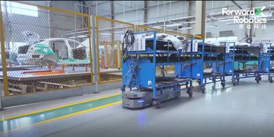 Lynx O1500: Omni-direction Transport with racks: high-precision docking at positioning rails