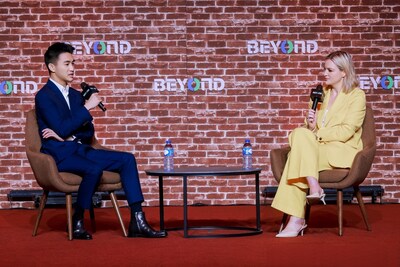 NIP CEO Mario Ho speaks with Bloomberg’s Annabelle Droulers. Source: BEYOND Expo