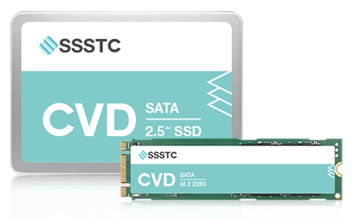 The SSSTC CVD Series SATA SSD with Direct Write technology is the ideal choice for video recording applications. Image courtesy of Solid State Storage Technology Corporation (SSSTC).