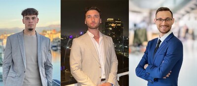 From left to right: Oliver Moreno, Chief Revenue Officer; Noah A. Loul, Chief Executive Officer; Joshua Hameier, Chief Product Officer.