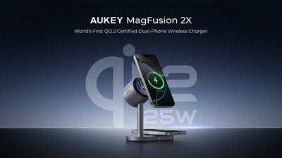 AUKEY's first Qi2.2 wireless charger — MagFusion 2X