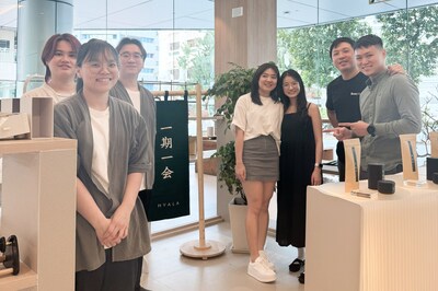 Hvala's Singapore Odeon store team, operations and HR with Bossjob's, poses for a group photo after discussing plans for their launch in Plaza Arkadia, Kuala Lumpur