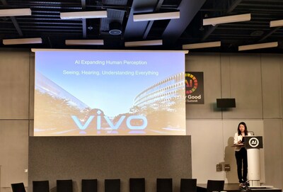 Cao Yuqiong, Senior Director of Software Industry Development at vivo, shared vivo’s vision of technology for good.