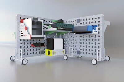xTool’s laser cutter featured in the latest “Fab-In-A-Box,” a turnkey digital fabrication solution developed by the Fab Foundation.