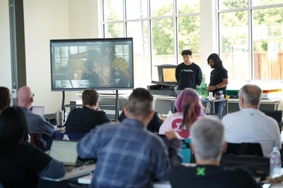 xTool Squad members attend a training session at the Mountain View office on June 28, 2025.