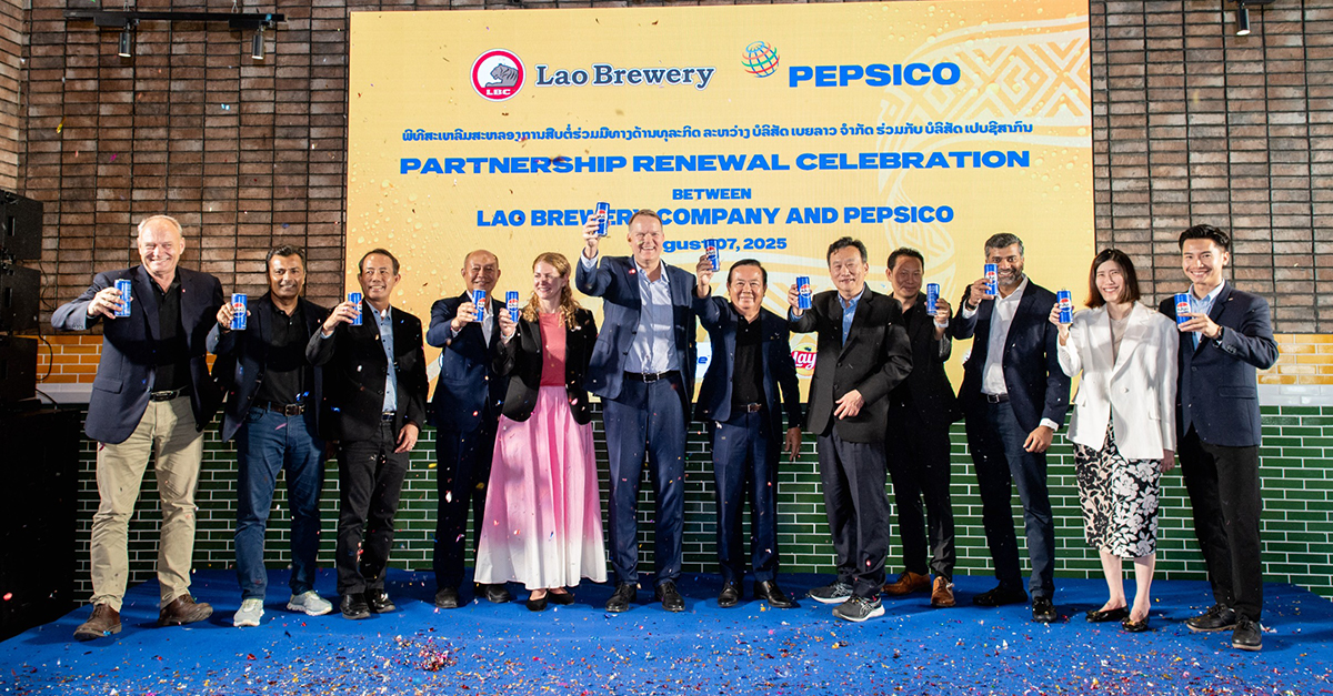 Lao Brewery and PepsiCo Sign 15-Year Deal to Boost Growth in Laos