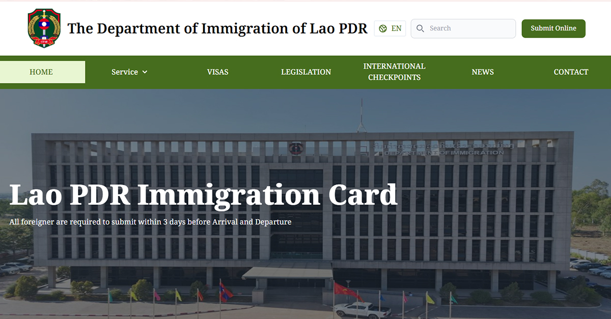 Laos to Launch Digital Immigration System for Foreign Travelers Starting 1 September