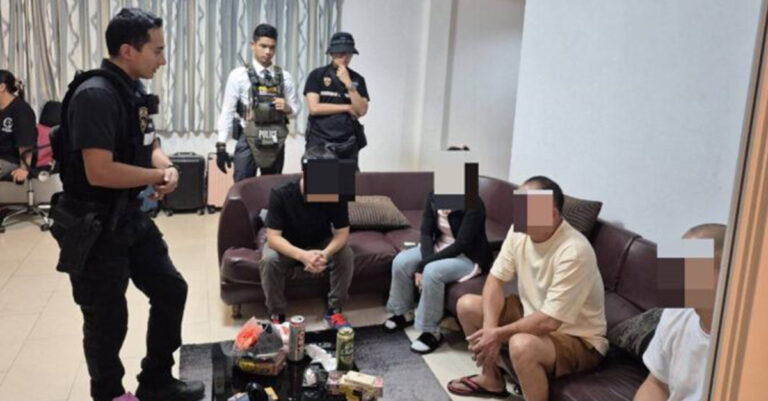 Two Lao Women Among Five Arrested in Pattaya Sex Livestream Bust