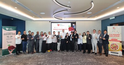 Key representatives of Food & Hospitality Malaysia 2025's event partners, and sponsors at the FHM 2025 press conference on 11 August 2025.