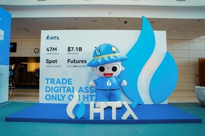 HTX mascot "Huobao" appears at GM Vietnam 2025.