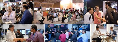 Networking in action: InfoComm India provides numerous opportunities for formal and informal connections, from one-on-one meetings to community group discussions.