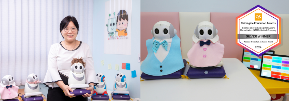 Professor Catherine So's Robot for Autism Behavioral Intervention (RABI) project received the Silver Award in the
