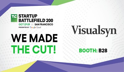 Visualsyn Selected for TechCrunch Disrupt 2025 ‘Startup Battlefield 200’