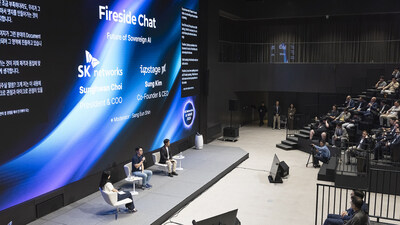 Venue view of the ‘SK Networks AI WAVE 2025’ event.
