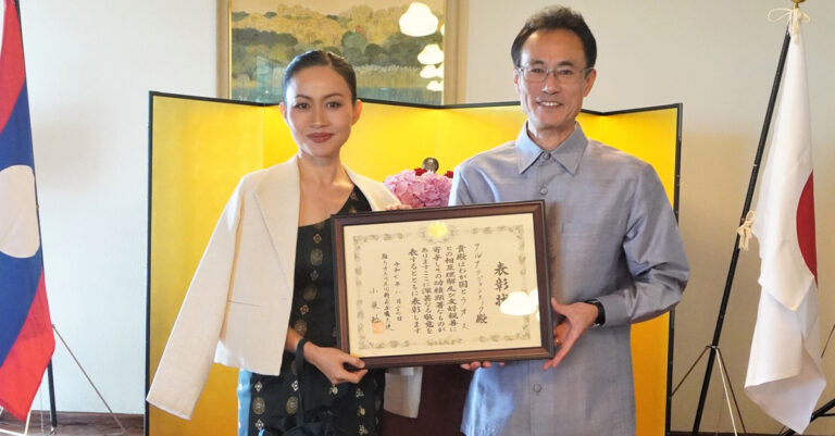 Japan Awards Aluna Thavonsouk for Two Decades of Cultural Collaboration