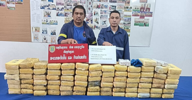 Thai Nationals Arrested for Drug Trafficking in Laos, 800,000 Pills Seized