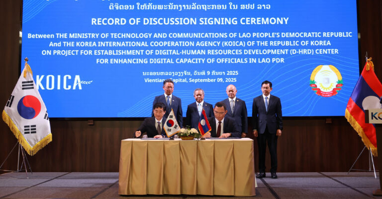 Laos to Boost Digital Skills with USD 9.9 million Support from South Korea