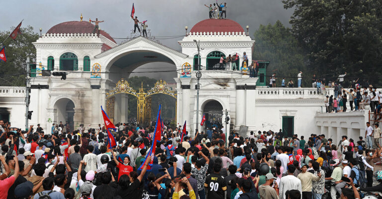 Nepal Protesters Set Parliament Ablaze as PM Quits Kathmandu, Nepal