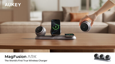 The world's first modular true wireless charger, AUKEY MagFusion Ark