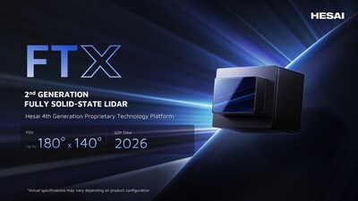 Hesai FTX Fully Solid-State Lidar
