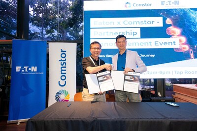 Left: Chan Jian Wen, Country Manager, Eaton Malaysia; Right: Wayne Chong, Country Manager, Comstor Malaysia