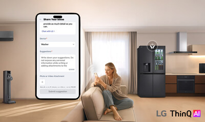 LG plans to deliver a steady flow of region-specific ThinQ UP features inspired by customer feedback through the Share Your Ideas function in the ThinQ app.
