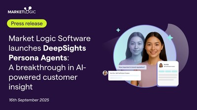 Market Logic Software launches DeepSights Persona Agents: Turning customer data into interactive conversations